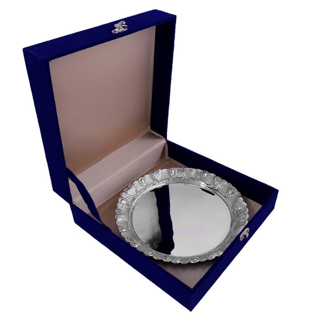 Designer Silver Serving Plate