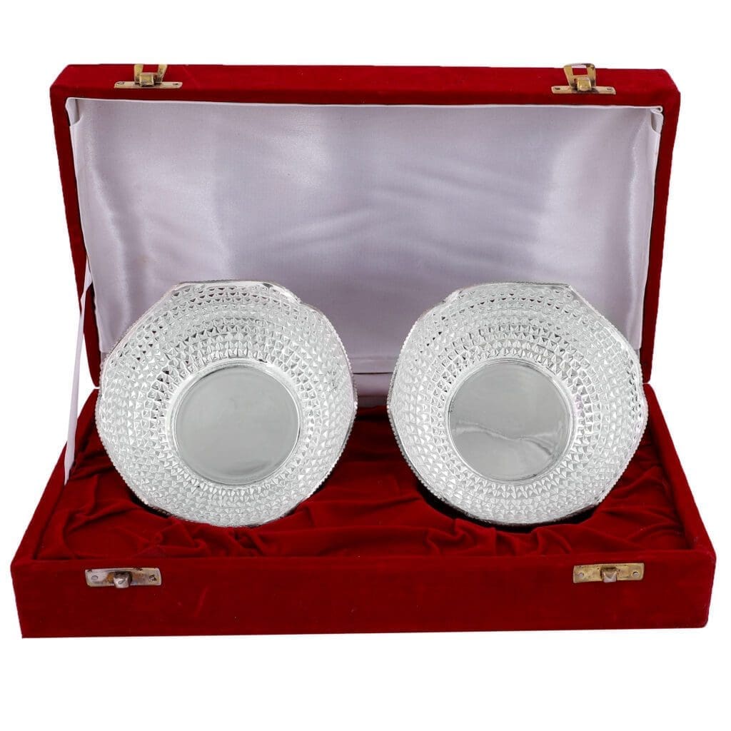 Silver Serving Bowls Set